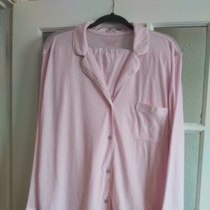 Pink Victoria's Secret Pajamas w/White Trim Sz XL